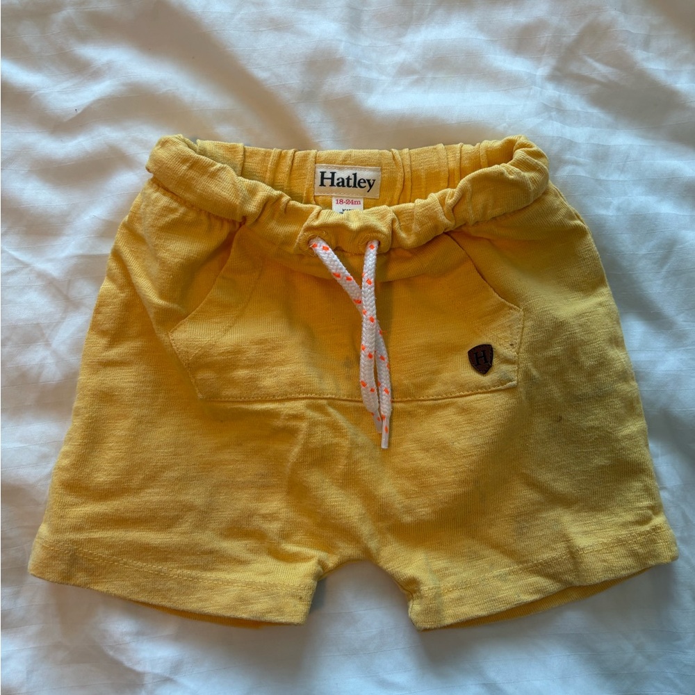Hatley Sunny Yellow Drawstring Kids' Shorts